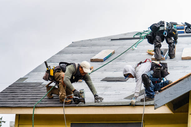 Professional Metal Roofing technician working in New Glarus, WI